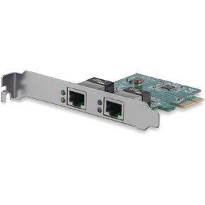 StarTech.com Dual Port PCIe Network Card - Low Profile - RJ45 Port - Realtek RTL8111H Chipset - Ethernet Network Card - Dual Port Gigabit NIC (ST1000SPEXD4)