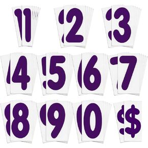 Additional Letters for White Message Board Sidewalk Signs with 4 Inch Tracks, Date and Month Abbreviations, Black on Rainbow Background