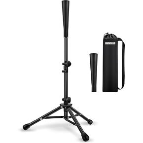 تيشيرت الضرب للبيسبول/الكرة اللينة، ارتفاع سهل التعديل من 27 إلى 46 بوصة، قطعتان من المطاط الملفوف يدويًا وقابلان للاستبدال in Kuwait