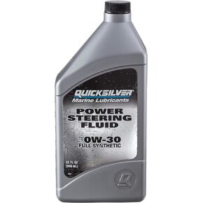 Quicksilver 858077Q01 Power Steering Fluid SAE 0W-30, Full Synthetic – 32 Oz. Bottle
