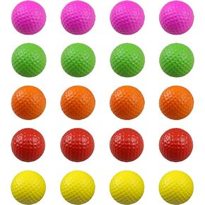 Scott Edward Foam Practice Sponge Golf Balls with Golf Ball Clip, Soft Elastic Light Weight Limited Flight Perfect for Indoor Outdoor, Colorful Golf Training Aid Balls