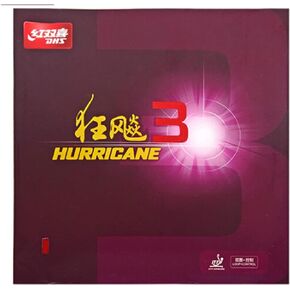 BestParts DHS Hurricane 3 Table Tennis Rubber Sheet Ping Pong Rubber 2.2mm, Red