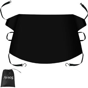 غطاء الزجاج الأمامي للثلج والثلج، غطاء ثلجي للزجاج الأمامي للسيارة، تصميم أقوى، أغطية ثلج للزجاج الأمامي للسيارات لإزالة الجليد، ثابت على تصميم الإطارات، يناسب معظم السيارات (78 بوصة × 49 بوصة) in Kuwait