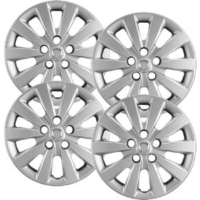 Premium Quality 16" Silver Hubcaps / Wheel Covers fits Nissan Sentra, Heavy Duty Construction (Set of 4)