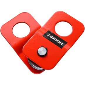 houert Heavy Duty Recovery Winch Snatch Block 8 Ton / 17,600 lb. Capacity, Pulley System for Synthetic Rope or Steel Cable, Off-Road Recovery Accessory (Red) in Kuwait