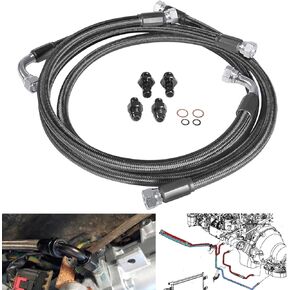 48RE Transmission Lines Kit Heavy Duty Transmission Cooler Hoses For Dodge Ram 2500/3500 Cummins 5.9L with 48RE transmission 2003-2007