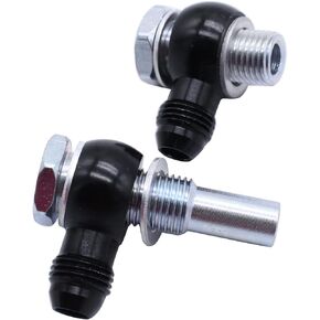 1 SET 2 PCS 6AN x 1/4NPSM 90 Degree Banjo Fittings oil cooler Fits for 4L80E GM Transmission Oil Cooler 4L80E 1997 to Mid 2010