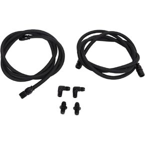 Transmission Cooler Hose Kit, 7FT PTFE Tansmission Cooler Line Hose with 6AN Fittings for 4L60 700R4 TH350TH400 Trans