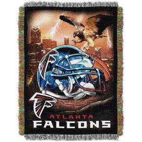 Northwest NFL Atlanta Falcons Unisex-Adult Woven Tapestry Throw Blanket, 48" x 60", Home Field Advantage