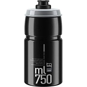 ELITE SRL Jet Black Grey Logo 750 ml, One Size