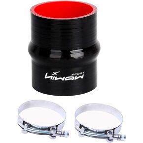 Hiwowsport 4'' Length Hump Silicone High Temperature 4-ply Reinforced Straight Hump Coupler Hose(3.5''(89MM))