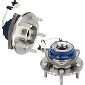 IRONTEK 513121x2 مجموعة محور العجلة الأمامية لسيارة Chevy Impala Venture، لقرن Buick، لكاديلاك DTS، لسباق Pontiac Grand Prix، لـ Oldsmobile Aurora 5 العروة مع ABS 2 جهاز كمبيوتر شخصى