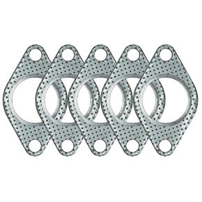 5-Pack 2-Bolt Exhaust Flange Gasket Turbo/Manifold/Header Down/Dump Pipe Flange, High Temperature Graphite for Headers, Catback, Axleback, MLSG High Temp Exhaust Gasket 1-3/4"（44mm)