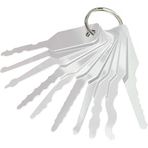 10 قطع من مجموعات أدوات إصلاح الخطاف، أدوات يدوية للخطاف الدقيق للسيارات، مجموعة أدوات اختيار السيارة من الفولاذ المقاوم للصدأ، يد شديدة التحمل لصندوق أدوات خزانة الرافعة الشوكية in Kuwait