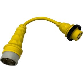 Marine & RV Cords 125/250v 50 Amp Male x 125v 30a Amp Female Marine Shore Power Pigtail Boat Adapter