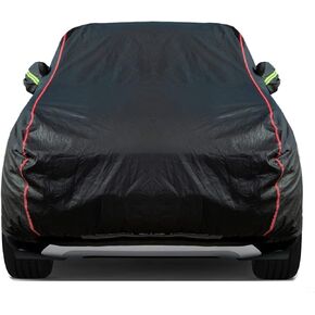 Breathable New Material, Waterproof Car Cover, Locks and Zipper Doors, Sunscreen Waterproof UV Prevention Snowproof Wind and Windproof,Suitable for Indoor Outdoor,for Sedan (188" to 198") B3