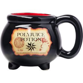 Silver Buffalo Lord of The Rings Elven Text High Gloss Reactive Glaze Tapered Pottery Mug,14 Ounces