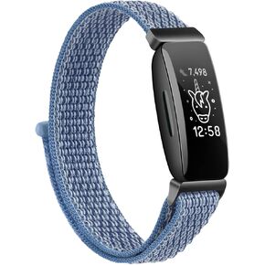 Nylon Ace 3 Bands Compatible with Fitbit Ace 3 Straps for Kids Boys Girls - Soft Skin-Friendly Breathable Ace 3 Bands for Kids Watch Band Wrist Strap Bracelet Accessories in Saudi Arabia