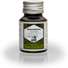 Rohrer & Klingner bottled fountain pen ink - Old Golden Green (50mL)