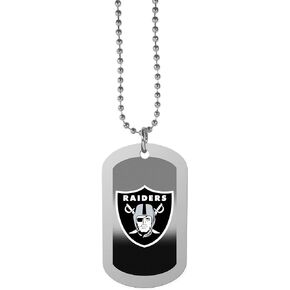 NFL Siskiyou Sports Fan Shop Las Vegas Raiders Team Tag Necklace 26 inch Team Color