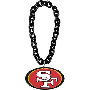 Aminco NFL San Francisco 49ers Team Fan Chain, Black