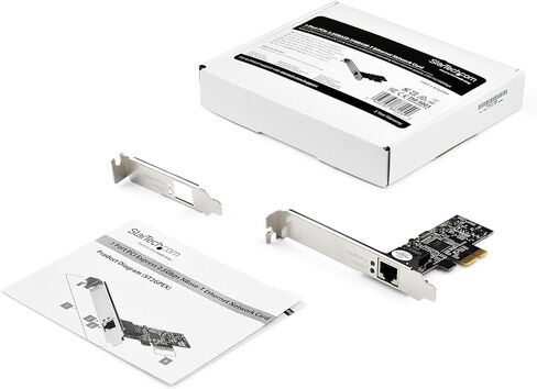 بطاقة شبكة StarTech.com ذات منفذ PCIe - بطاقة شبكة PCIe بسرعة 2.5 جيجابت في الثانية 2.5GBASE-T x1 PCIe - بطاقة PCI Express LAN - RTL8125 (ST2GPEX) in Saudi Arabia