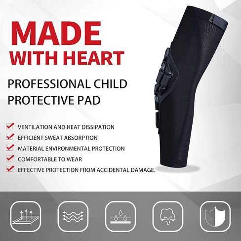 Youth Kids Knee Pads Elbow Guards Batters Protective Gear for Sports Baseball Lacrosse Football Volleyball Skating(Elbow+Knee Pads, L) in Saudi Arabia
