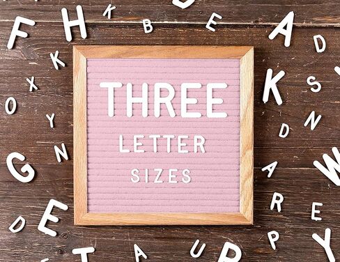 Little Hippo Black Felt Letter Board Sign 10x10 Inch with 690+ PRE-Cut Letters - Rustic Wood Message Board with Letters and stand, Baby Announcement Sign, Back to School Felt Board in Saudi Arabia