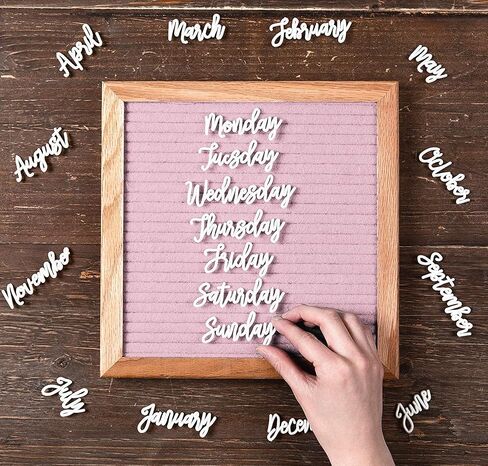 Little Hippo Black Felt Letter Board Sign 10x10 Inch with 690+ PRE-Cut Letters - Rustic Wood Message Board with Letters and stand, Baby Announcement Sign, Back to School Felt Board in Saudi Arabia