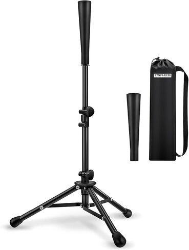 تيشيرت الضرب للبيسبول/الكرة اللينة، ارتفاع سهل التعديل من 27 إلى 46 بوصة، قطعتان من المطاط الملفوف يدويًا وقابلان للاستبدال in Kuwait