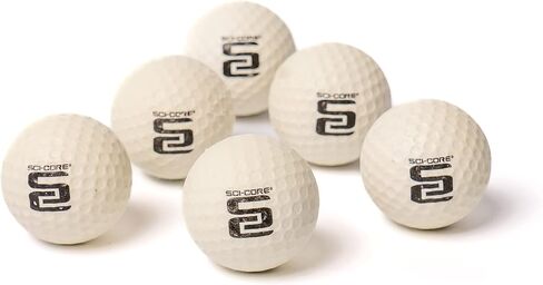 Practice Golf Balls - White & Glow in The Dark - Real-Feel Training Golf Balls - Outdoor & Indoor Golf Practice Balls - Standard Sized in Saudi Arabia