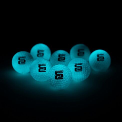 Practice Golf Balls - White & Glow in The Dark - Real-Feel Training Golf Balls - Outdoor & Indoor Golf Practice Balls - Standard Sized in Saudi Arabia