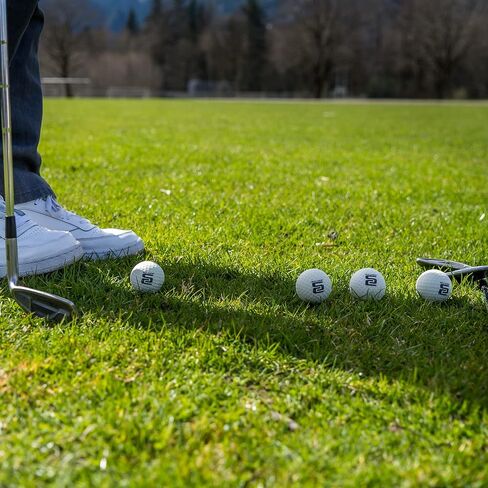 Practice Golf Balls - White & Glow in The Dark - Real-Feel Training Golf Balls - Outdoor & Indoor Golf Practice Balls - Standard Sized in Saudi Arabia
