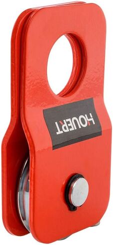 houert Heavy Duty Recovery Winch Snatch Block 8 Ton / 17,600 lb. Capacity, Pulley System for Synthetic Rope or Steel Cable, Off-Road Recovery Accessory (Red) in Kuwait