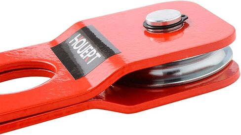 houert Heavy Duty Recovery Winch Snatch Block 8 Ton / 17,600 lb. Capacity, Pulley System for Synthetic Rope or Steel Cable, Off-Road Recovery Accessory (Red) in Kuwait