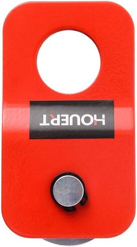 houert Heavy Duty Recovery Winch Snatch Block 8 Ton / 17,600 lb. Capacity, Pulley System for Synthetic Rope or Steel Cable, Off-Road Recovery Accessory (Red) in Kuwait