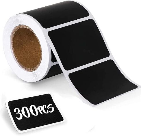 300pcs Chalkboard Labels, 2.1in*1.4in Chalkboard Stickers-Waterproof Reusable Blackboard Stickers for Storage Bins, Craft Rooms, Weddings, Storage, Chalkboard Sticker Labels to Write On in Saudi Arabia