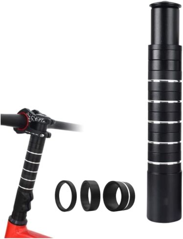 Bike Stem Riser 230mm Adjustable Bike Fork Stem Extender,Handlebar Extender Aluminium Alloy Bicycle Handlebar Raiser Head Up Adapter Suitable for Road Bike,Mountain Bikes,MTB,BMX，Fixie in Saudi Arabia