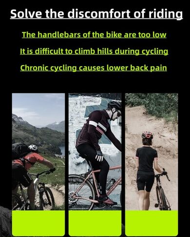 Bike Stem Riser 230mm Adjustable Bike Fork Stem Extender,Handlebar Extender Aluminium Alloy Bicycle Handlebar Raiser Head Up Adapter Suitable for Road Bike,Mountain Bikes,MTB,BMX，Fixie in Saudi Arabia