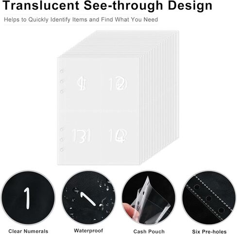 Money Saver Budget Binder Book with Pouches, 100 Envelope Challenge Binder with Numbers, A5 Money Budget Envelopes for Cash Saving $5,050 Black in Saudi Arabia