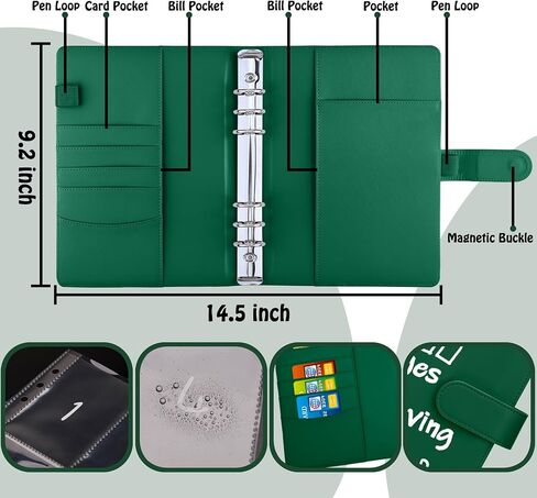 Antner 100 Envelopes Challenge Binder Money Savings Challenges Book to Save $5,050 and $10,000 and $500, A5 Money Saving Planner Cash Envelope Budget Binder, Pink in Kuwait