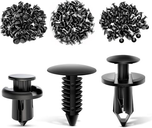 Nilight - CL-86 635 قطعة من مشابك تثبيت دفع السيارة - 16 مقاسًا الأكثر شيوعًا من النايلون ممتص الصدمات مجموعة مسامير مع 10 روابط كابلات ومزيل السحابات لسيارة Toyota GM Ford Honda Acura Chrysler in Kuwait