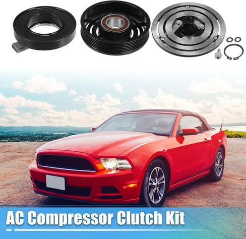 X AUTOHAUX 1 Set AC Compressor Clutch Replacement for Ford for Mustang 6Cyl 3.8L 1994-2004 in Saudi Arabia