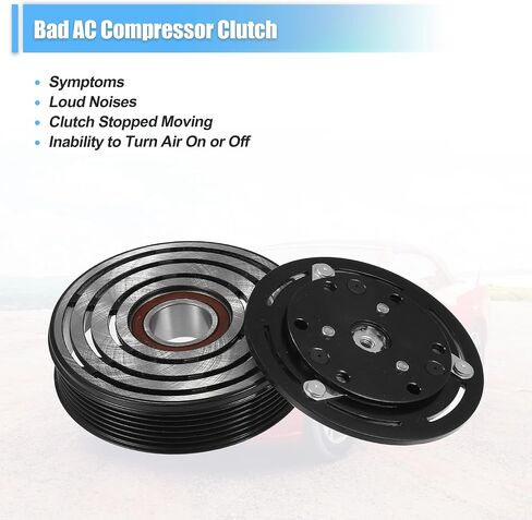X AUTOHAUX 1 Set AC Compressor Clutch Replacement for Ford for Mustang 6Cyl 3.8L 1994-2004 in Saudi Arabia