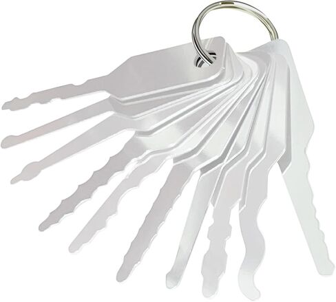 10 قطع من مجموعات أدوات إصلاح الخطاف، أدوات يدوية للخطاف الدقيق للسيارات، مجموعة أدوات اختيار السيارة من الفولاذ المقاوم للصدأ، يد شديدة التحمل لصندوق أدوات خزانة الرافعة الشوكية in Kuwait