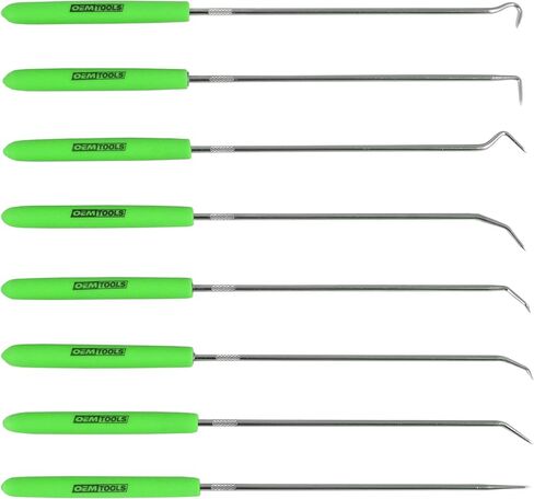 OEMTOOLS 26526 Hook and Pick Set- 8 Piece, Pick Set Mechanic, Hook Tool, Pick Tool, Mechanics Pick Set, Automotive Pick and Hook Set, Pick Tool Set in Saudi Arabia