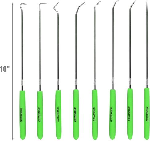 OEMTOOLS 26526 Hook and Pick Set- 8 Piece, Pick Set Mechanic, Hook Tool, Pick Tool, Mechanics Pick Set, Automotive Pick and Hook Set, Pick Tool Set in Saudi Arabia