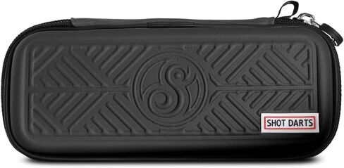 Shot Darts Tactical Slim Darts Wallet Case Black 3 firm Form Slots Holds 3 fully assembled darts with deep zipped pocket on the other side Perfect for tournaments or darts sessions Made in New Zealand in Saudi Arabia