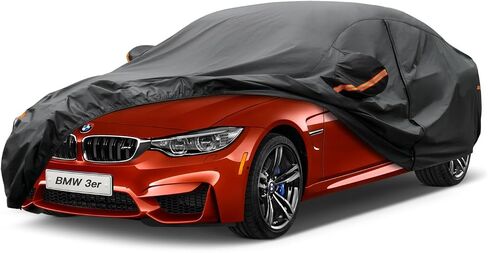 Kayme 7 Layers Car Cover Custom Fit for Chevrolet Chevy Camaro (2010-2024) Waterproof All Weather for Automobiles, Outdoor Full Cover Rain Sun UV Protection.Black in Saudi Arabia