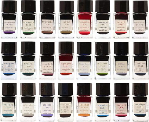 الطيار Iroshizuku قلم حبر صغير معبأ في زجاجات حبر fuyu-syogun 15 مللي زجاجة INK-15-FS استيراد اليابان مع ملصق كانجي الحب in Kuwait